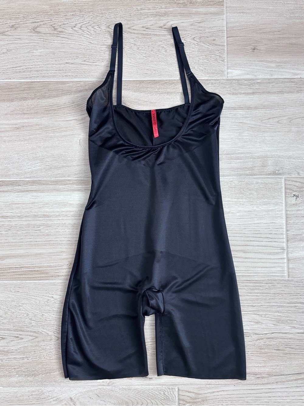 SPANX Skinny Britches Open-Bust Mid-Thigh Bodysuit Shaper Black Women’s XL